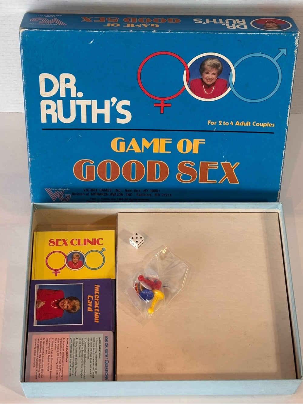VTG 1985 Victory Games, Dr Ruth's Game of Good Sex, 2-4 Adult Couples - Picture 7 of 12